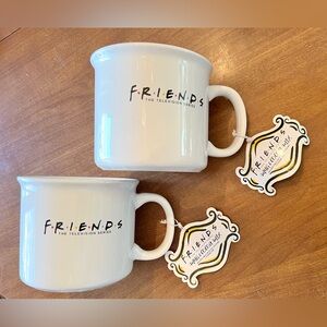 FRIENDS White Ceramic Mug Pair